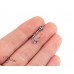 Обеци 14К Бяло Злато и Циркон с цвят Лондон Топаз  Bloom Jewellery